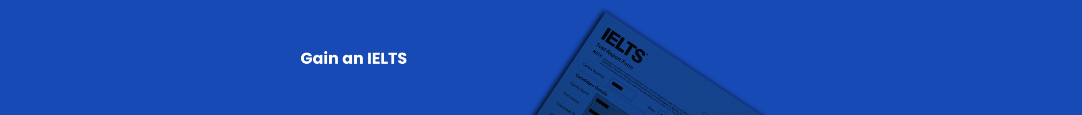 gain an ielts banner